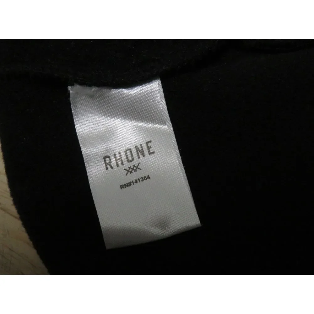 Mens Rhone 1/2 Zip Sweater Size M Black‎ Purple Pullover Polyester Stretch Gym